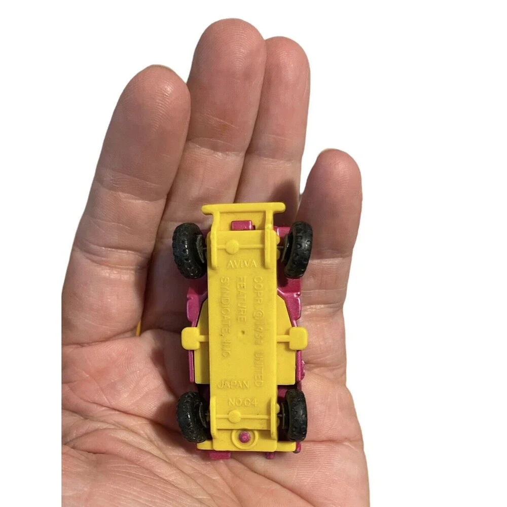 Aviva Peanuts Lucy Purple Jeep # C4 Diecast 1952 Toy Japan
